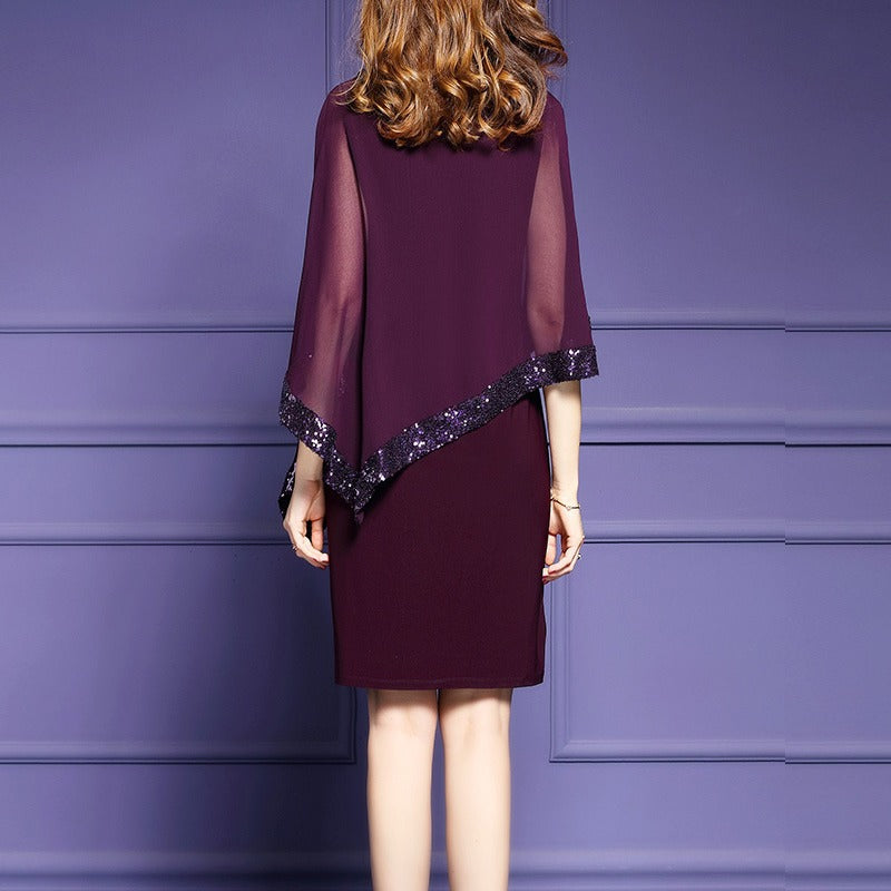 Robes Élégantes en Chiffon avec Superposition Chic und Stil