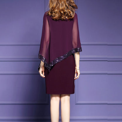 Robes Élégantes en Chiffon avec Superposition Chic und Stil