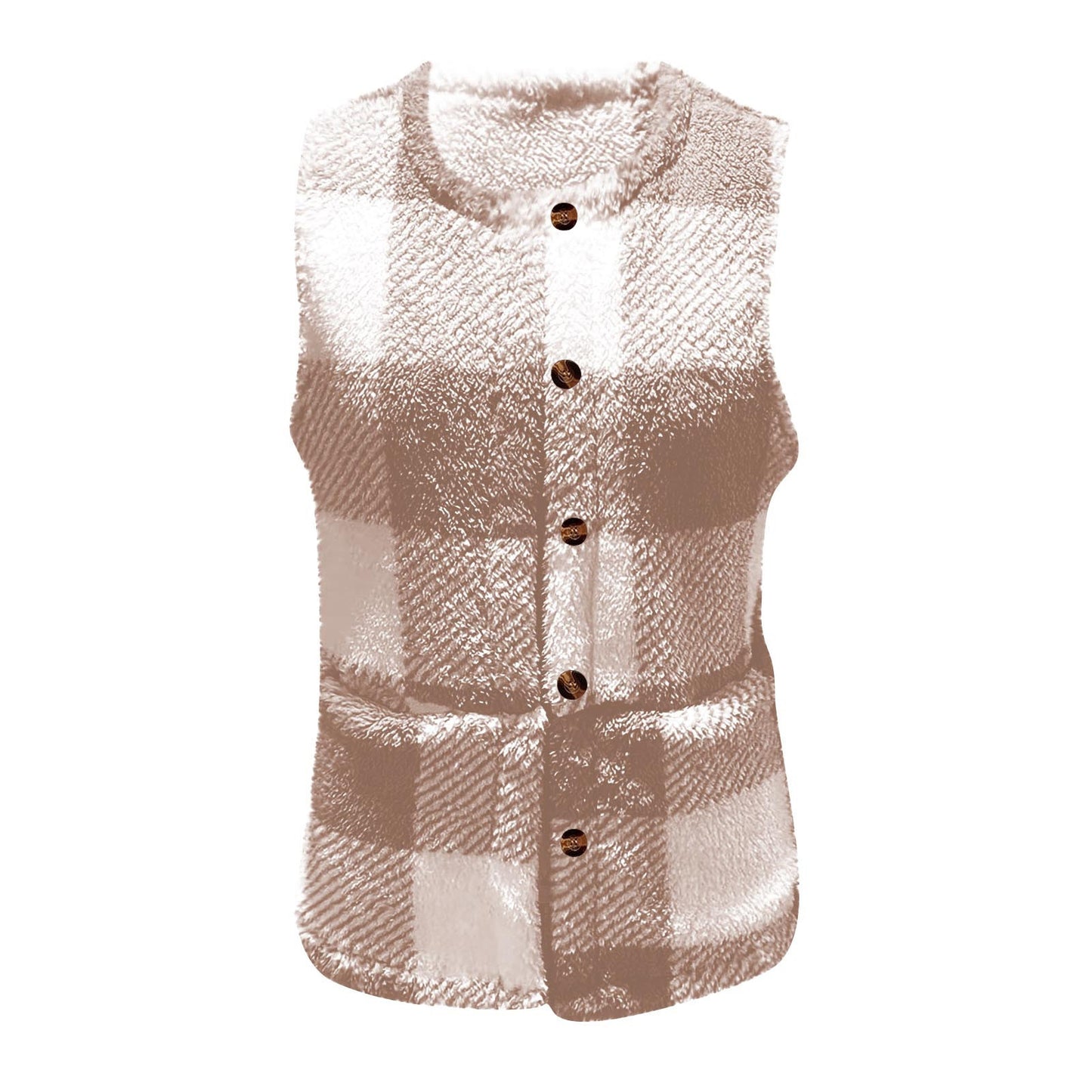 Dames Gilet en Tartan Douillet Chic und Stil