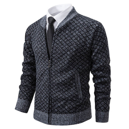 Blazer en tricot élégant pour hommes avec fine structure Chic und Stil