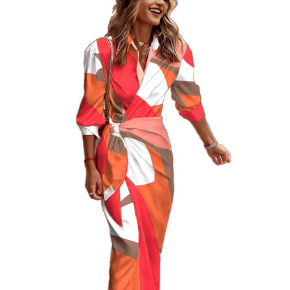 Femme Robe Enveloppante Élégante Chic und Stil
