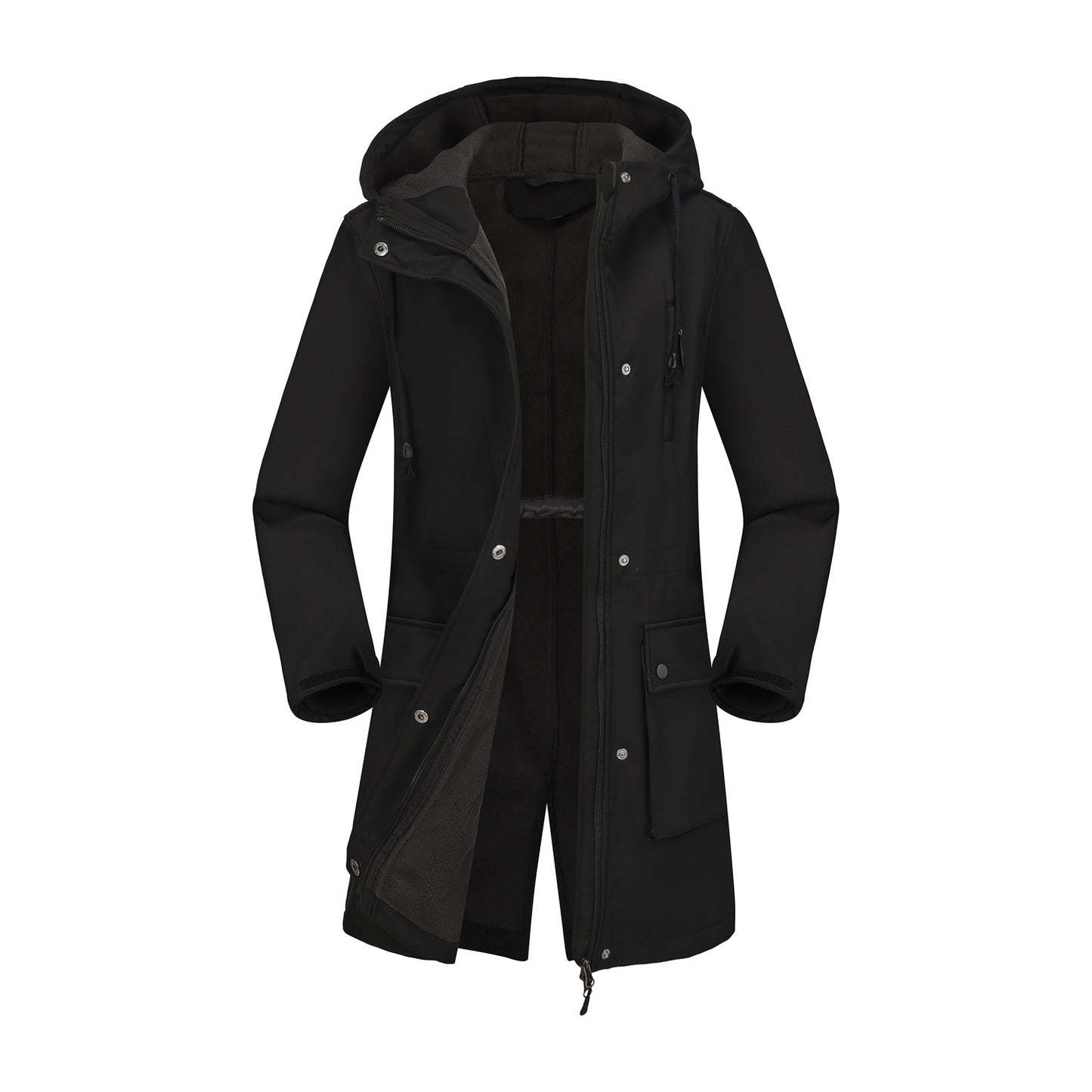 Functional outdoor jacket for women with adjustable drawstring waist and inner lining Chic and Style
