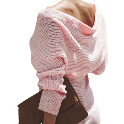 Pull en tricot pour femmes avec design off-shoulder et élégante apparence drapée Chic und Stil