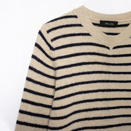 Dames cardigan avec un motif à rayures délicates et des détails de boutons élégants Chic und Stil