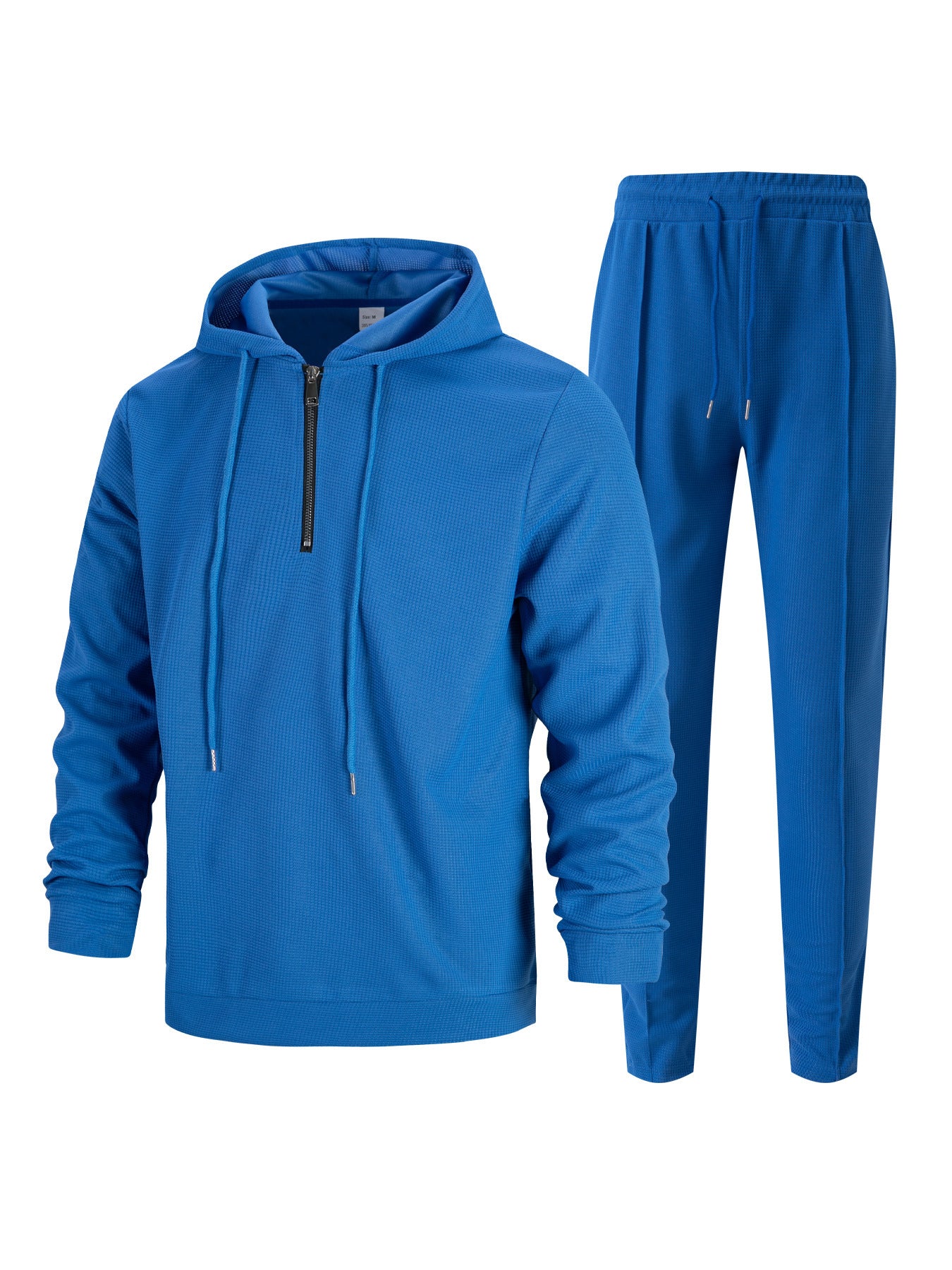 Men's sporty hoodie and jogging pants set in breathable material with chic and stylish accents