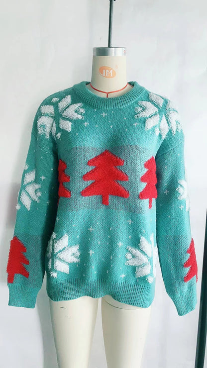 Pull en tricot de Noël pour femmes Chic und Stil