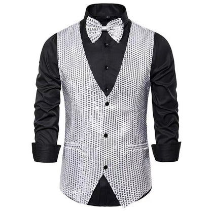 Costume élégant pour hommes avec des paillettes scintillantes et une coupe slim idéale Chic und Stil