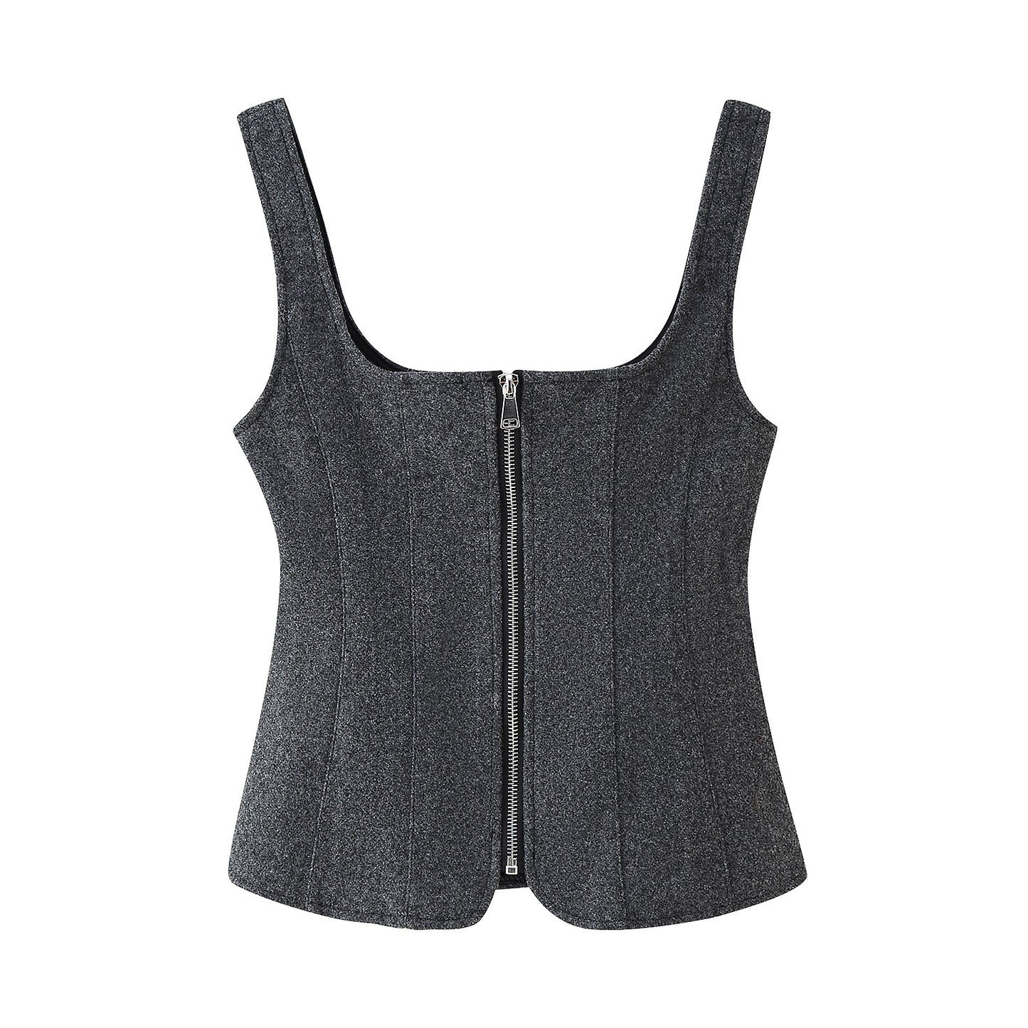 Dames Hautement ajusté Bustier haut avec fermeture éclair élégante Chic und Stil