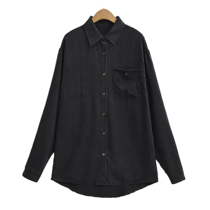 Blouse décontractée à manches longues pour femmes avec poche poitrine pratique et col classique Chic und Stil