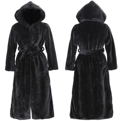 Dame à carreaux avec capuche et ceinture Chic und Stil