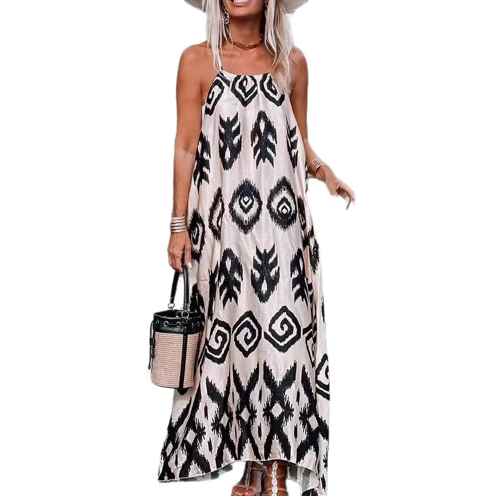 Robe maxi ethno imprimée Chic und Stil femme
