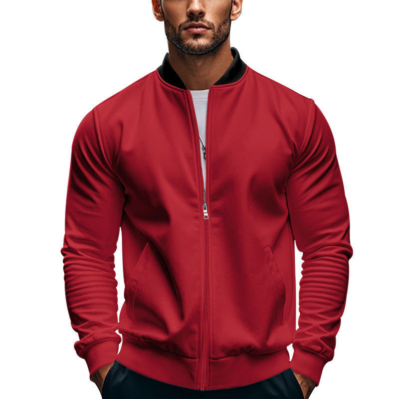 Veste bomber sportive pour hommes avec fermeture éclair et poignets élastiques Chic und Stil