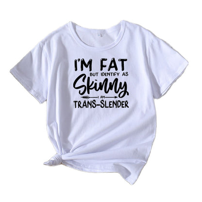 T-shirt graphique humoristique de loisirs pour femmes Chic und Stil 1751262371