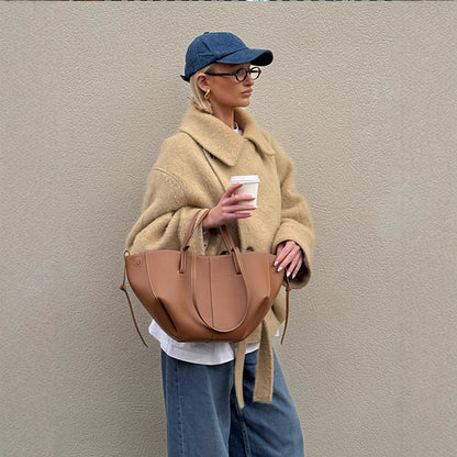 Dames chaude et stylée veste en laine oversized Chic und Stil