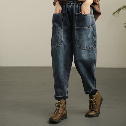 Casual jeans pants for women with deep pockets Chic and Style