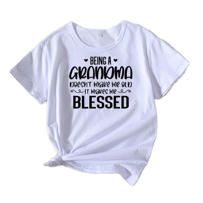 T-shirt graphique décontracté pour femmes Chic und Stil 1751262433