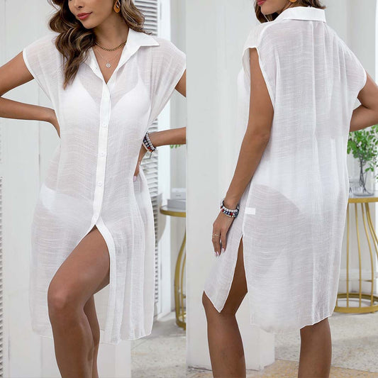 Robe légère à boutons pour femmes Chic und Stil