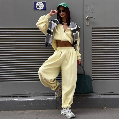 Dames confortable et décontracté ensemble de hoodie Chic und Stil