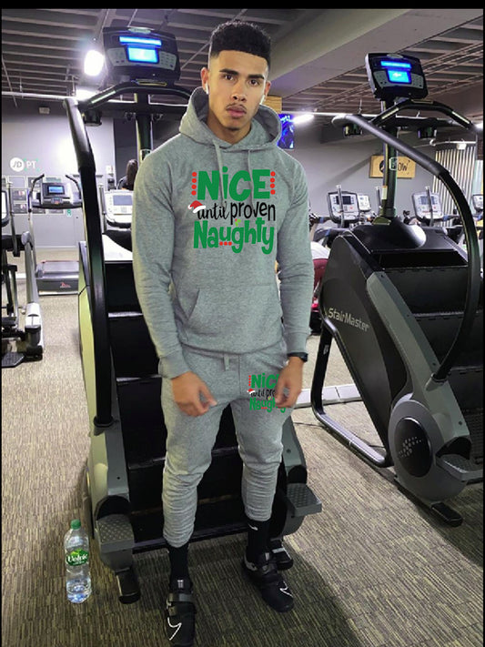 Women Hoodie and Jogging Pants Set with Humorous Print Chic and Style