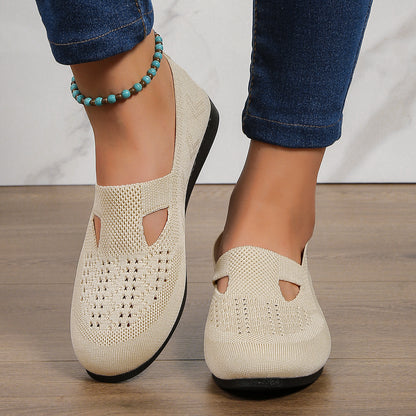 Chaussures Slip-On pour femmes respirantes avec dessus élastique et semelle antidérapante Chic und Stil