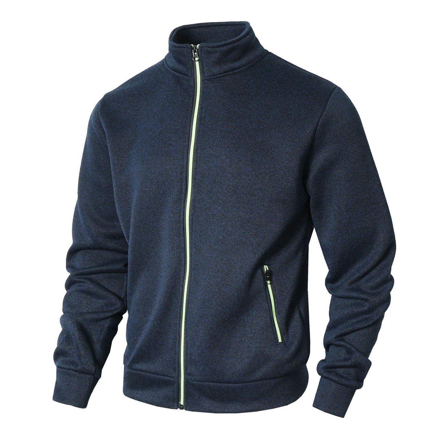Veste en fleece sportive pour hommes avec col montant confortable et poches zippées Chic und Stil