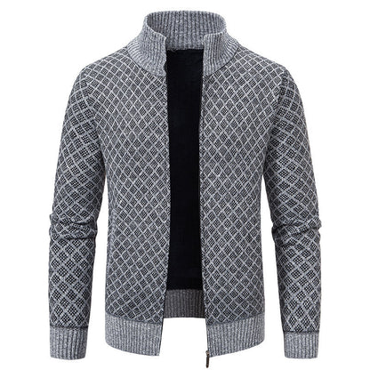 Dames élégant cardigan avec col montant Chic und Stil