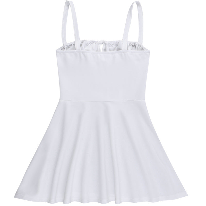 Dames Flirty Structuré Mini Robe Chic und Stil