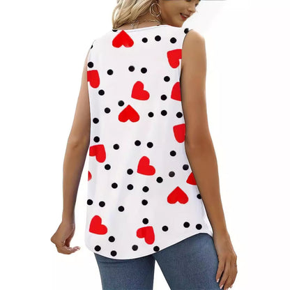 Dames Haut à imprimé chaîne tendance Chic und Stil