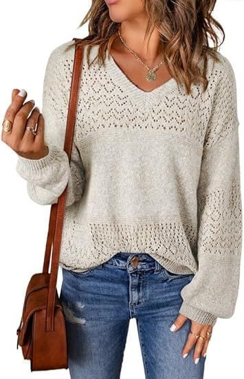 Pull en tricot aérien pour femmes Chic und Stil
