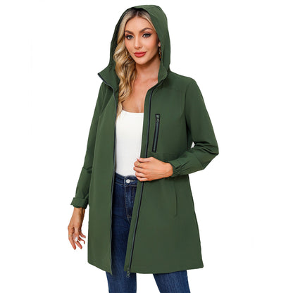 Functional women's jacket with adjustable hood Chic and Style
