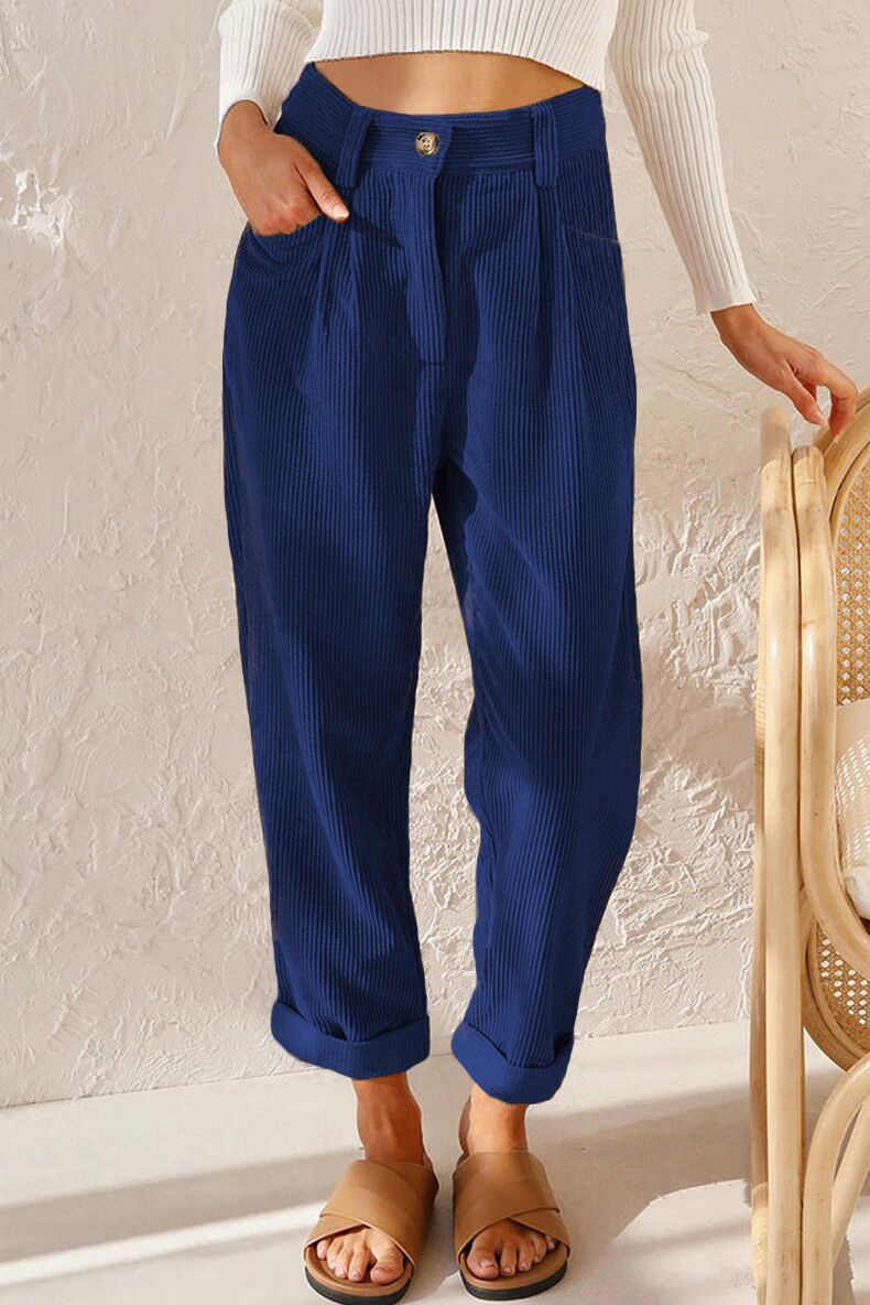 Women casual fit mesh pull-on pants Chic and Style