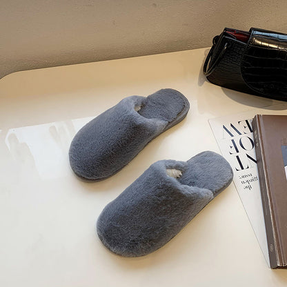 Dames Chaussons en peluche en matériau doux Chic und Stil