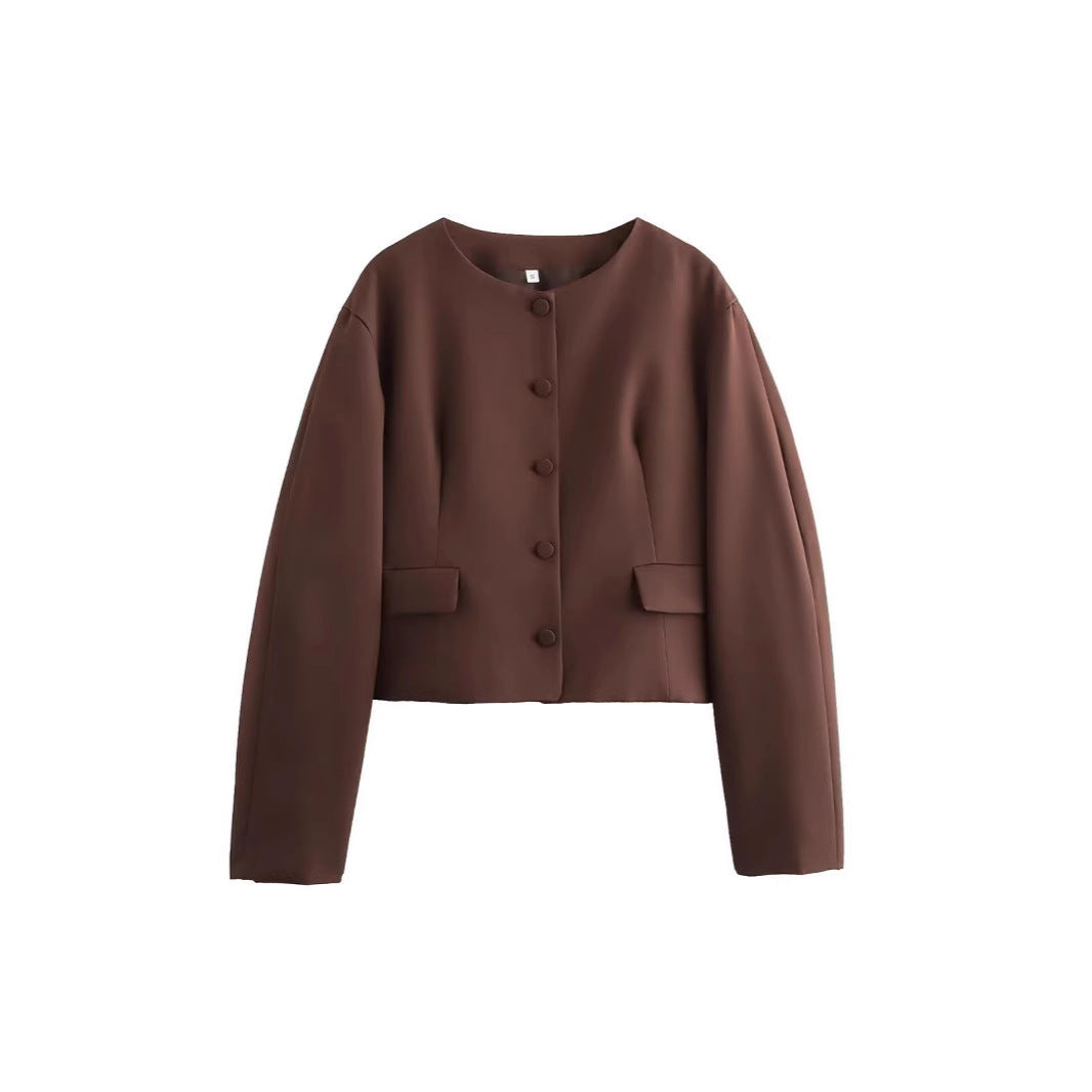 Dames élégant Veste cropped Chic und Stil