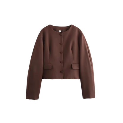 Dames élégant Veste cropped Chic und Stil