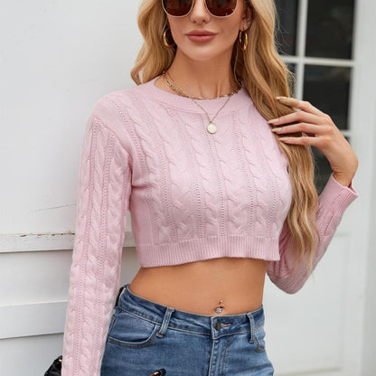 Pull cropped stylé pour femmes avec un motif en relief sophistiqué Chic und Stil