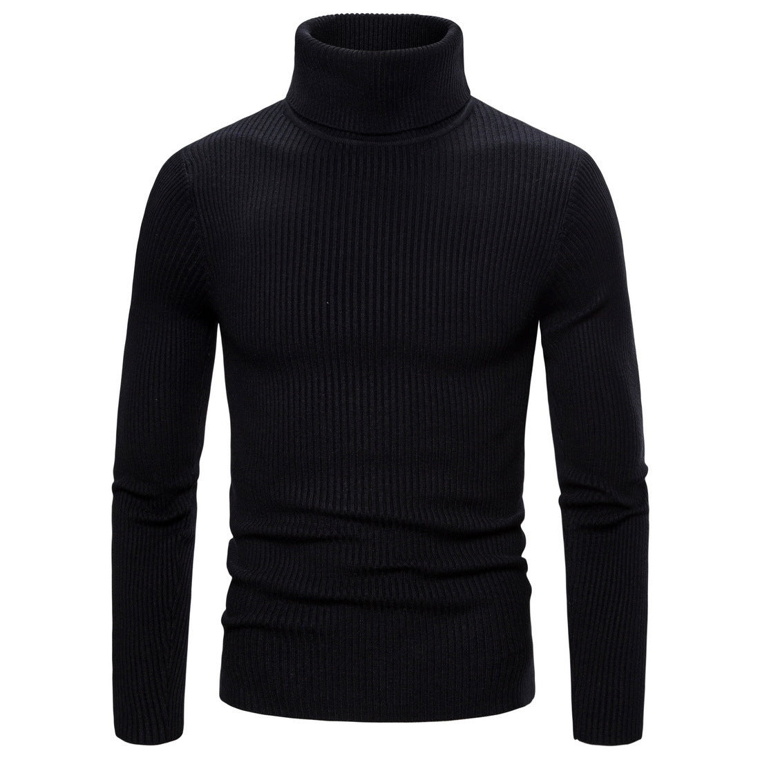 Pullover for men with a fashionable turtleneck made of high-quality knit Chic and Style