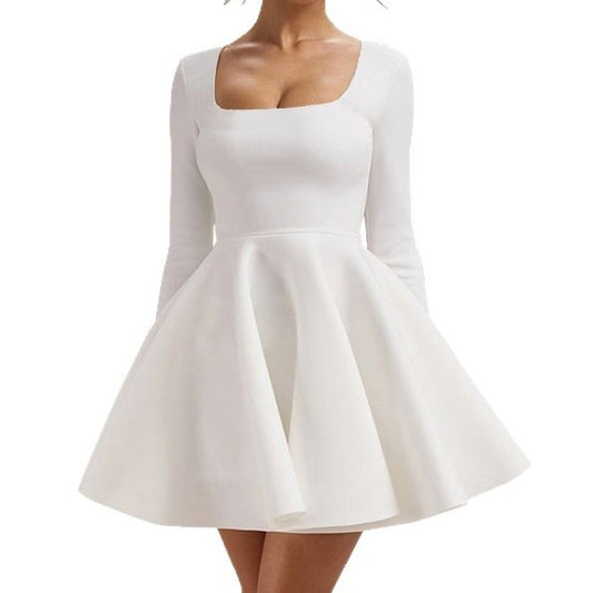 Robe mini femme à manches longues et jupe volumineuse Chic und Stil