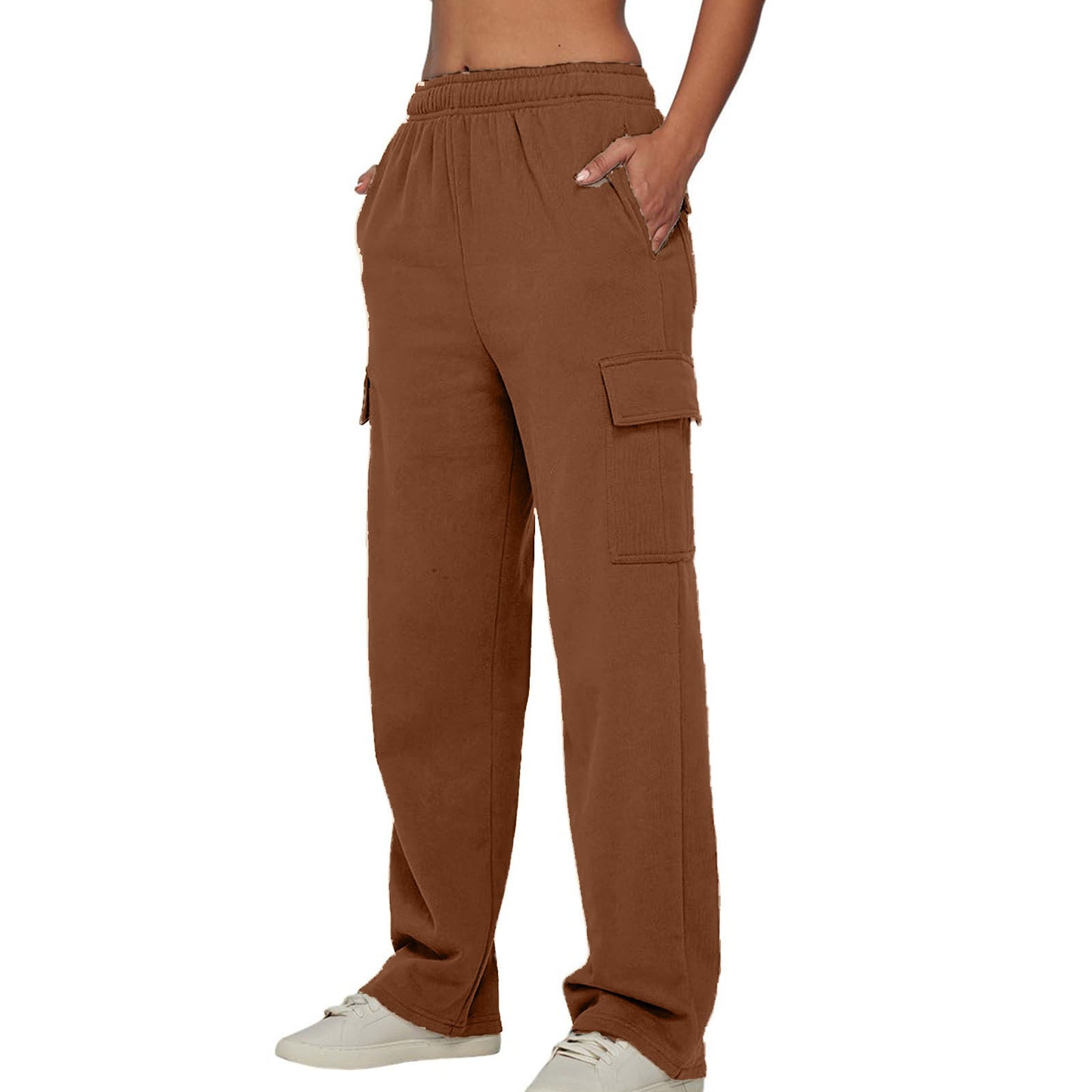 Comfortable cargo pants for women with side pockets Chic und Stil