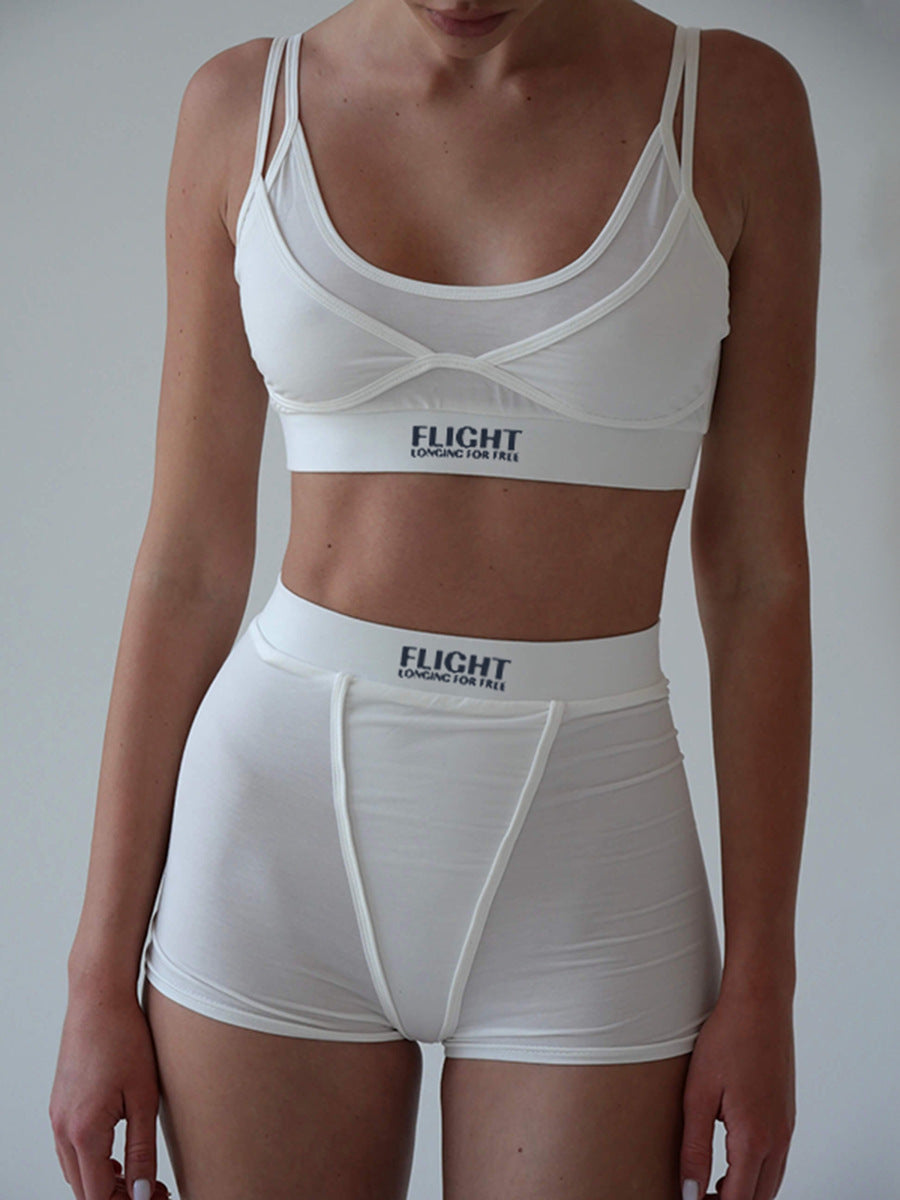 Ensemble de sport brassière et shorts taille haute Chic und Stil