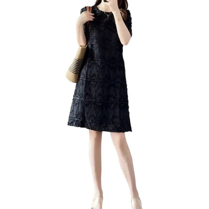 Robe A-Ligne en Dentelle Florale pour Femme Chic und Stil