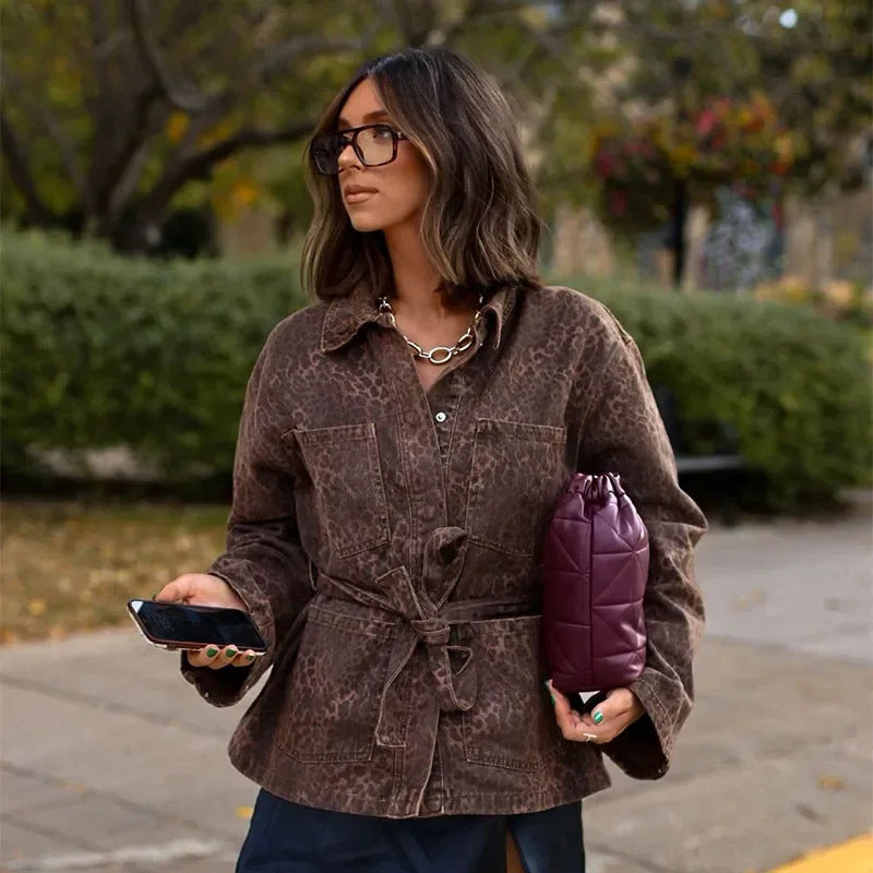 Animal print jacket for women Chic and Style