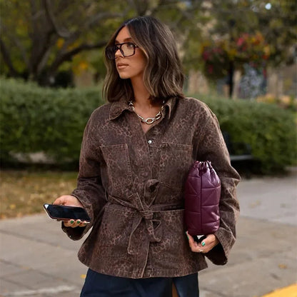 Animal print jacket for women Chic and Style