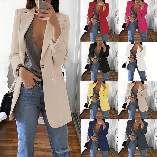 Blazer femme élégant avec une silhouette épurée et des poches pratiques Chic und Stil
