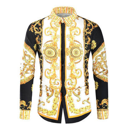 Chemise de luxe pour hommes avec un impressionnant motif baroque Chic und Stil