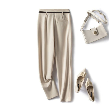 Pantalons cintrés taille haute pour femmes Chic und Stil 1750846601