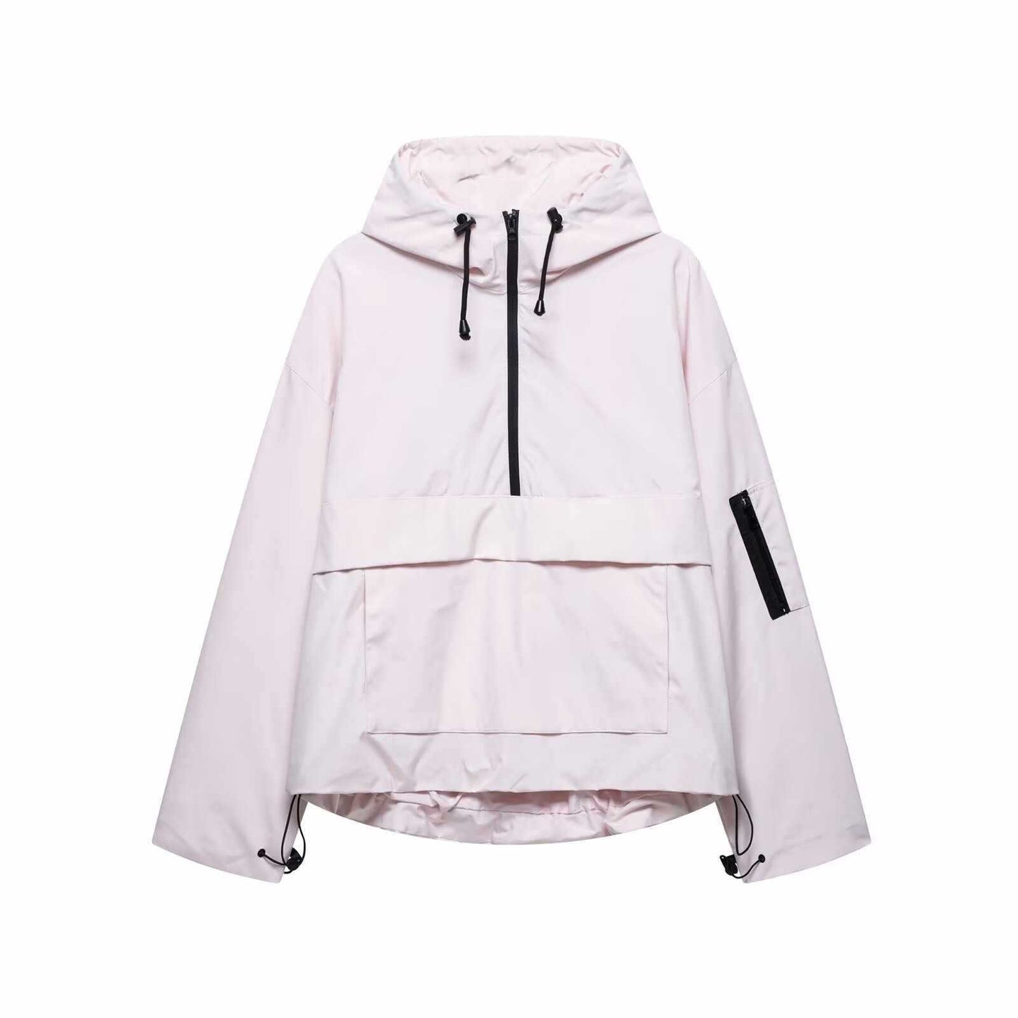 Damen wasserabweisende Anorakjacke mit praktischen Taschen Chic und Stil