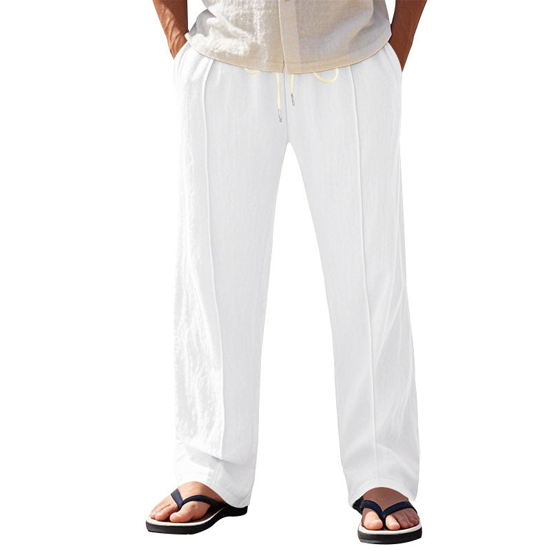 Men's airy beach pants with elastic waistband and practical side pockets Chic and style