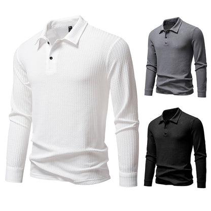 Chemise polo pour homme avec surface structurée et col moderne Chic und Stil