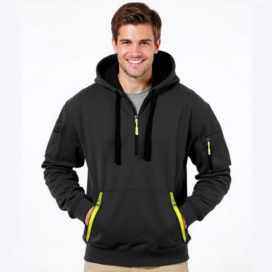 Pull à capuche pour hommes à la mode avec une solution de poche innovante Chic und Stil