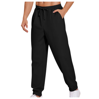 Men's leisure pants with elastic waistband and practical pockets Chic and Style